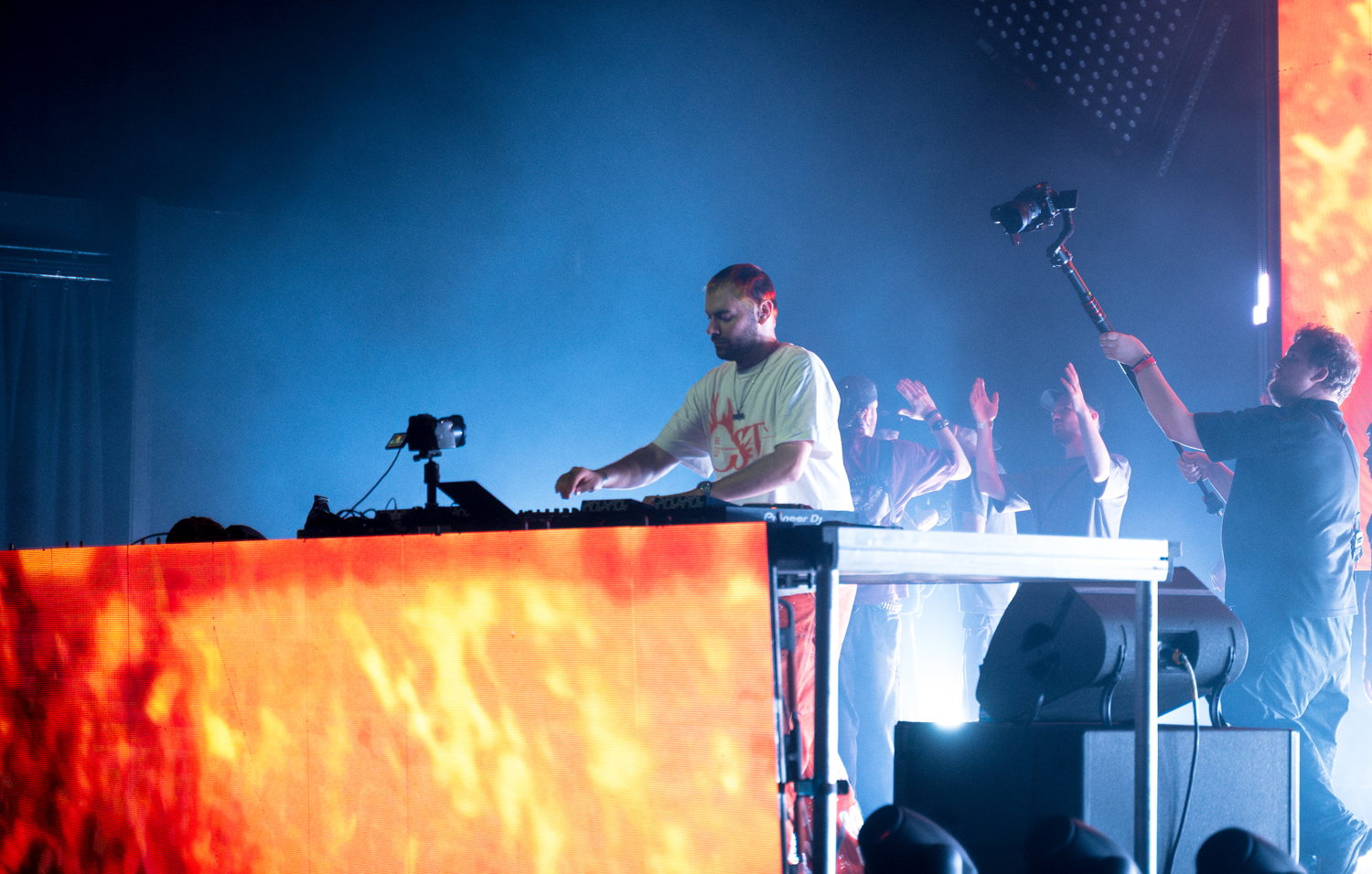 SampliFire during a heavy drop at Blacklist Festival 2026