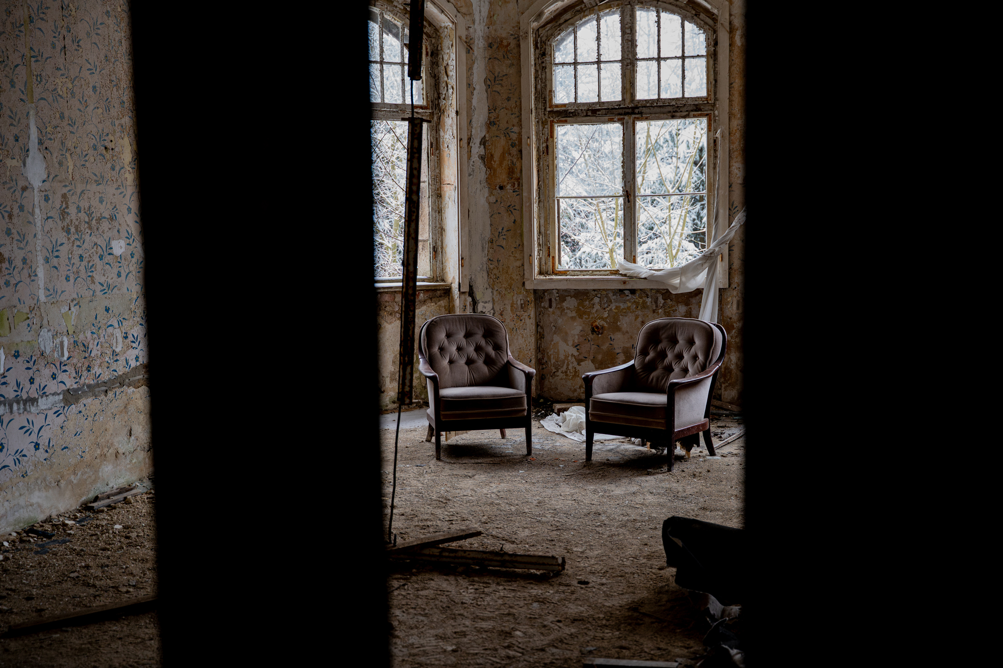 Johanniter Heilstätte Sorge – Detailaufnahme der zwei Sessel