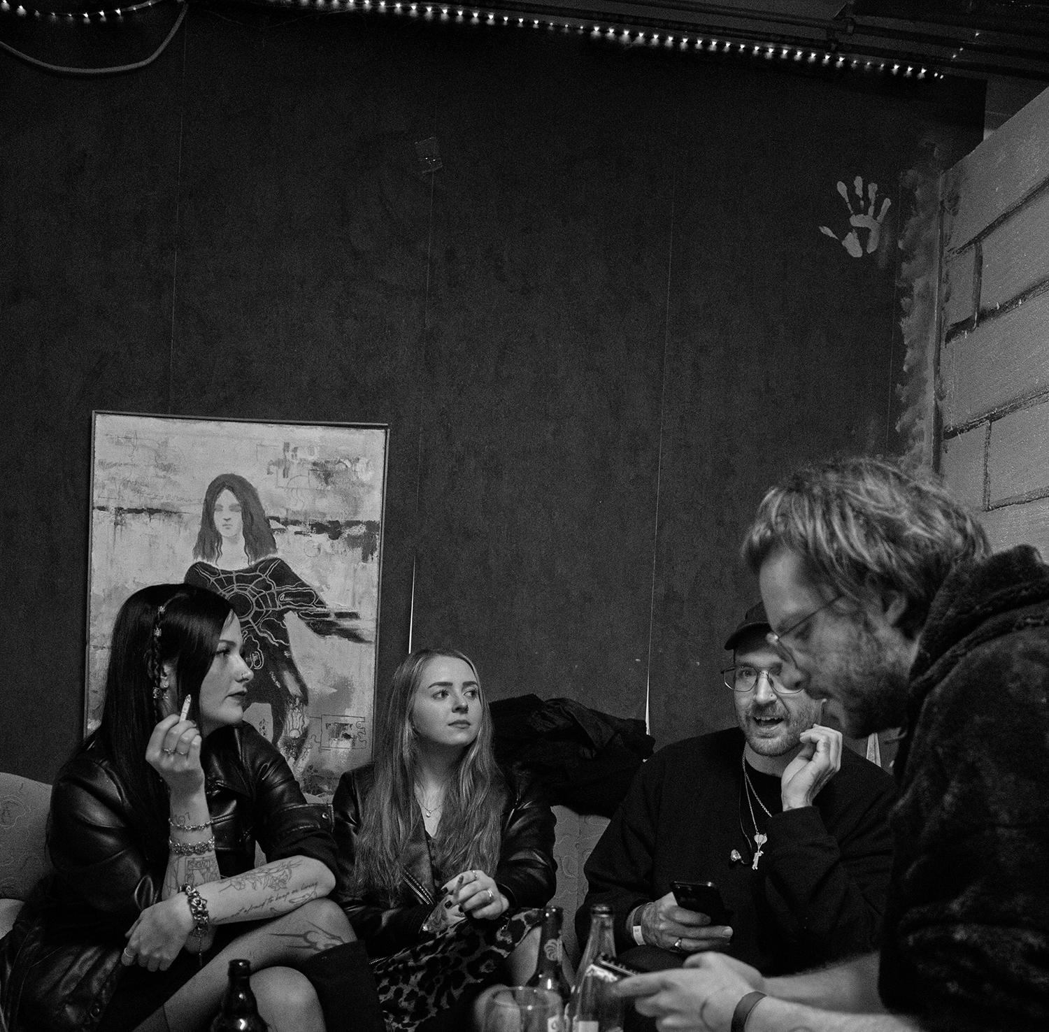 Karina Rose mit Chiara, Ikarus und Crystal F backstage im Kulturpalast Hannover